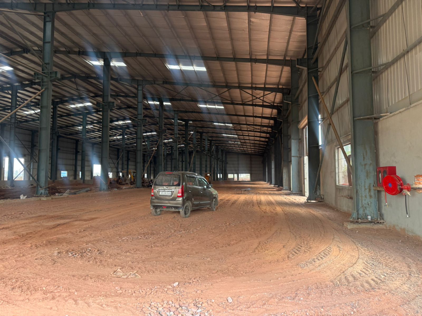 Industrial shed view